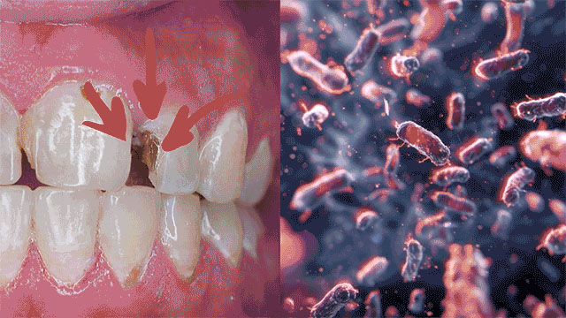 Gum inflammation and bacteria