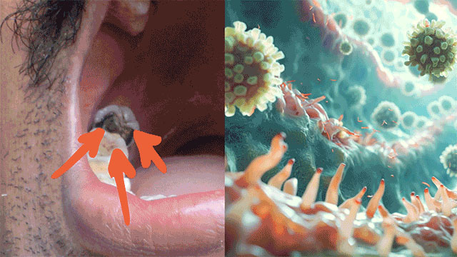 Mouth bacteria causing bad breath